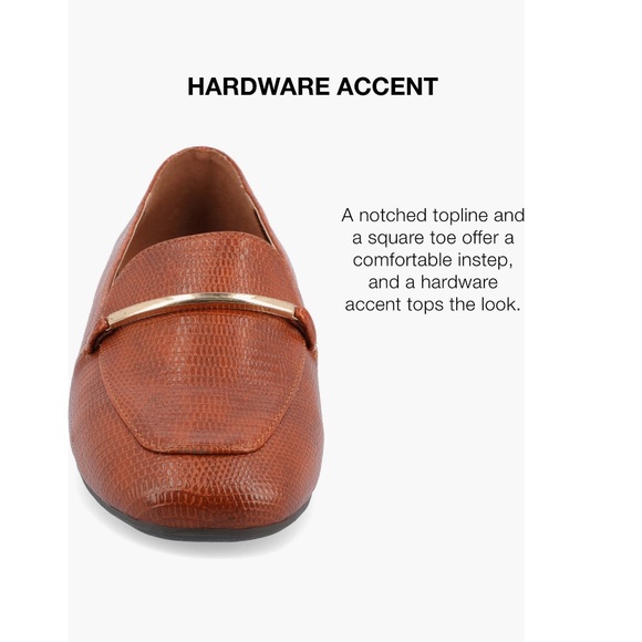 Journee Collection Tru Comfort Foam Wrenn Flats Tan Women’s Size 9 Vegan Leather - Picture 9 of 13